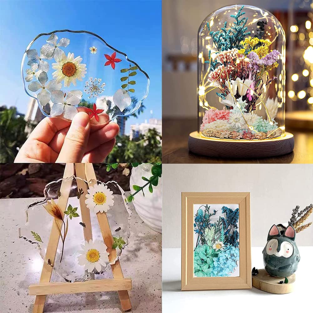 Fiori Secchi Pressati Naturali - 2 Scatole Per Resina, Bigiotteria E DIY - Foto 2