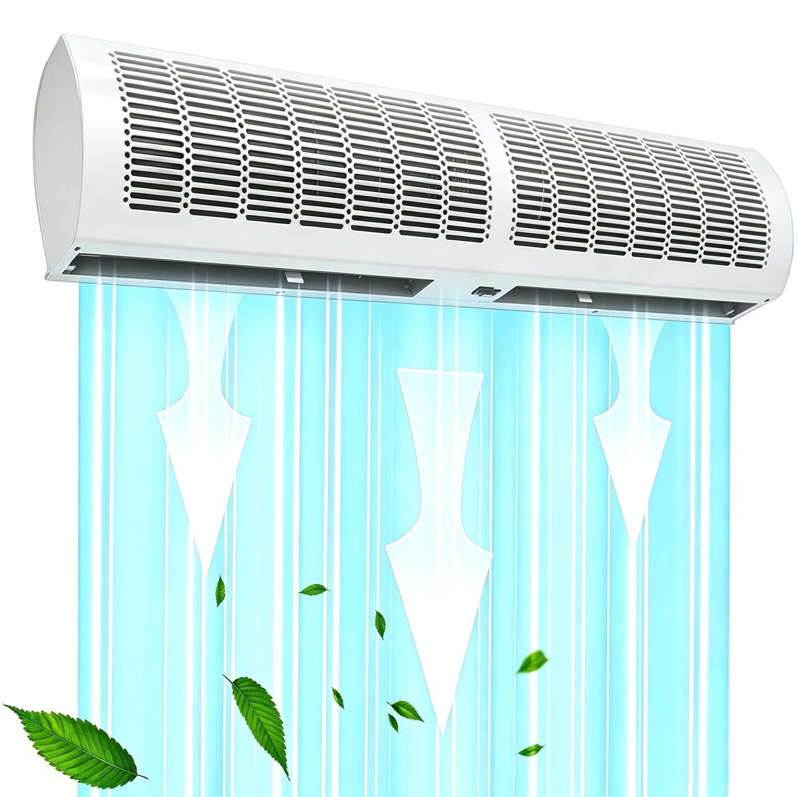 GYQSSD Over Door Fan Air Curtain Fan 90cm/35.4In-White