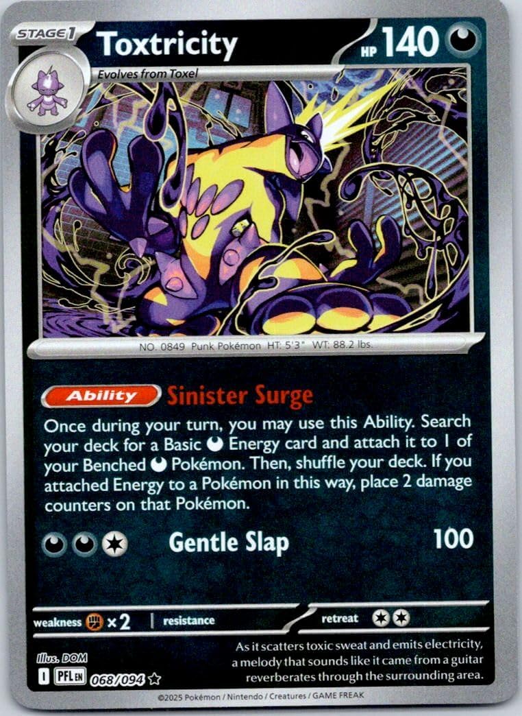 Toxtricity 068/094 – Phantasmal Flames - Reverse Holo - NM/M Card