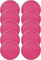 Vista 13 de Tapas de repuesto para recipientes de vidrio Pyrex para almacenamiento de alimentos de 4 tazas, tapas redondas de plástico de 6 pulgadas para Pyrex