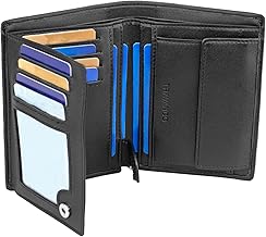 TRAVANDO ® Chicago Men's Wallet - 13 Card Slots - RFID Blocking - Classic Coin Purse - Portrait Size - Perfect Gift for Men - Gift Box - Designed in Germany, Black, Grand, Classic