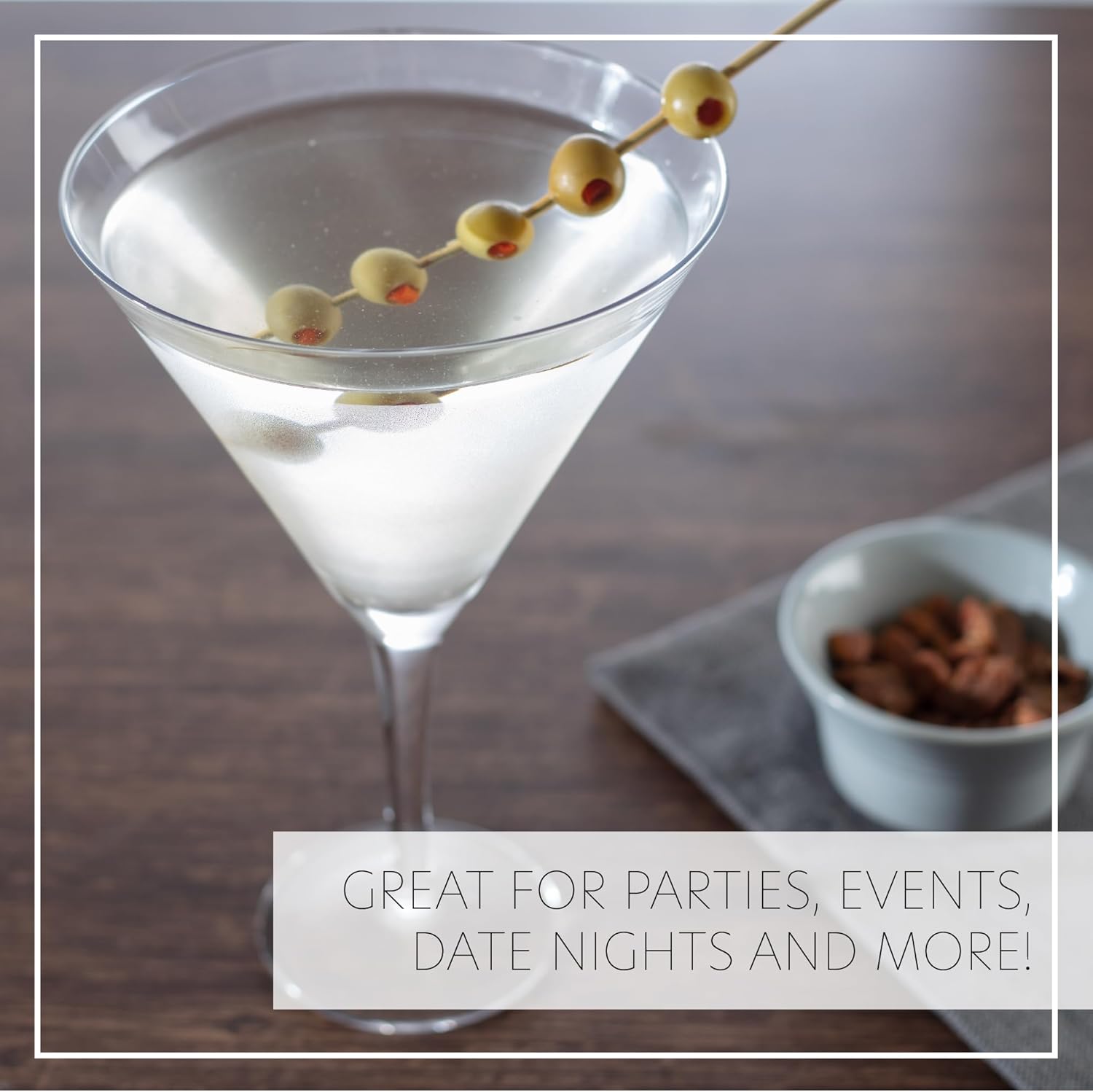 Oversized XL Giant 25 oz Martini Glass - Holds 6 Regular Martinis or Cocktails- Made of Hand-Blown Glass NOT Plastic - Jumbo Glassware Fun for Bachelorettes & Galentines - Valentines Day Gift for Her - Image 3