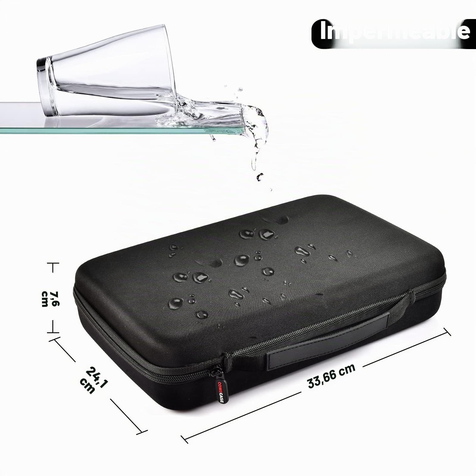 COMECASE Boîte de Rangement Rigide pour Batterie L L Holds_ 142 pièces + testeur.