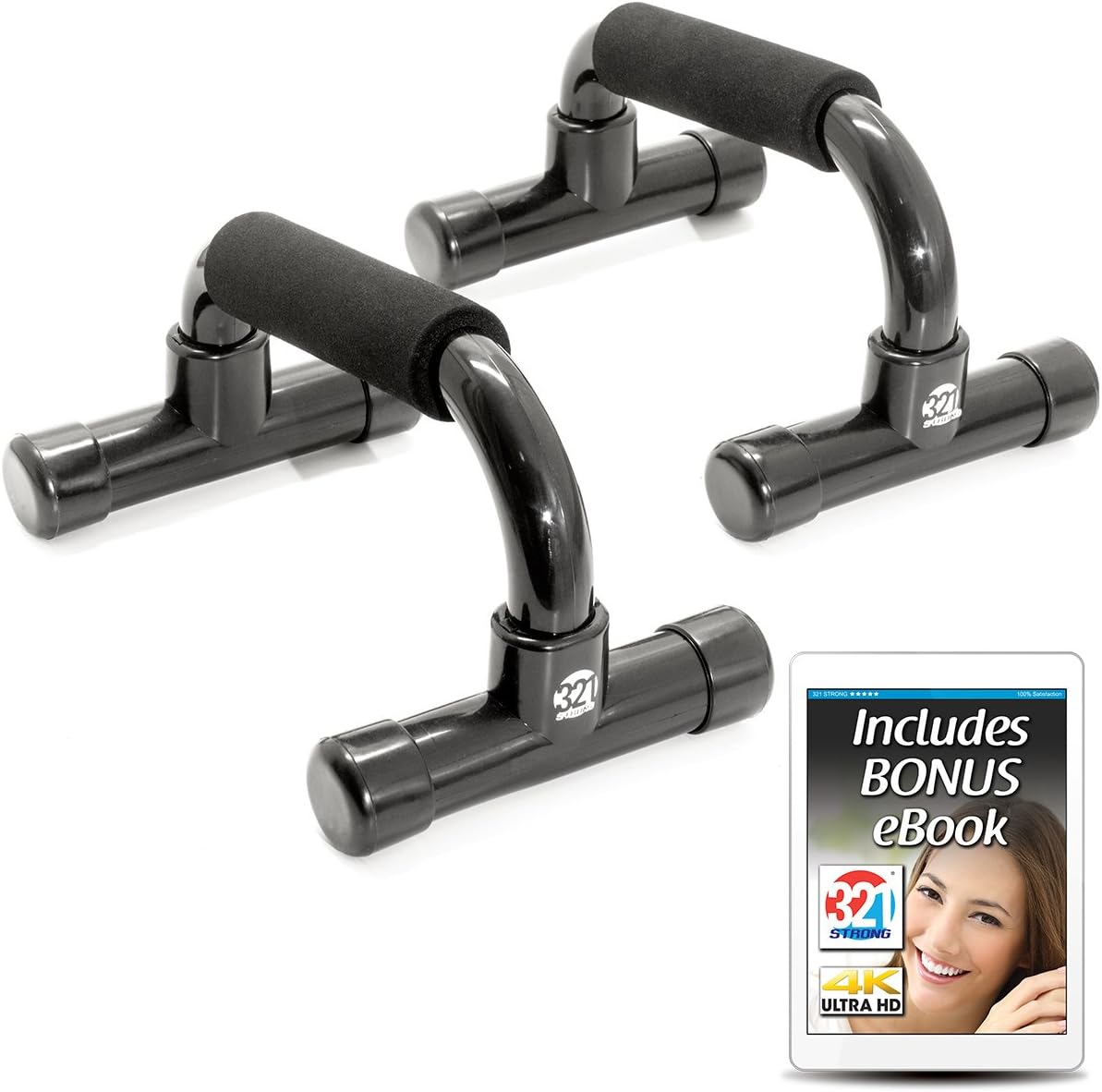 321 STRONG Push Up Bars with Bonus Ebook Great for Upper Body Strength