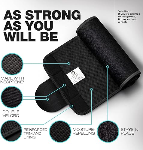 Miniatura 2 de Faja modeladora ActiveGear prémium para envolver el cuerpo generar sudoración y brindar soporte lumbar