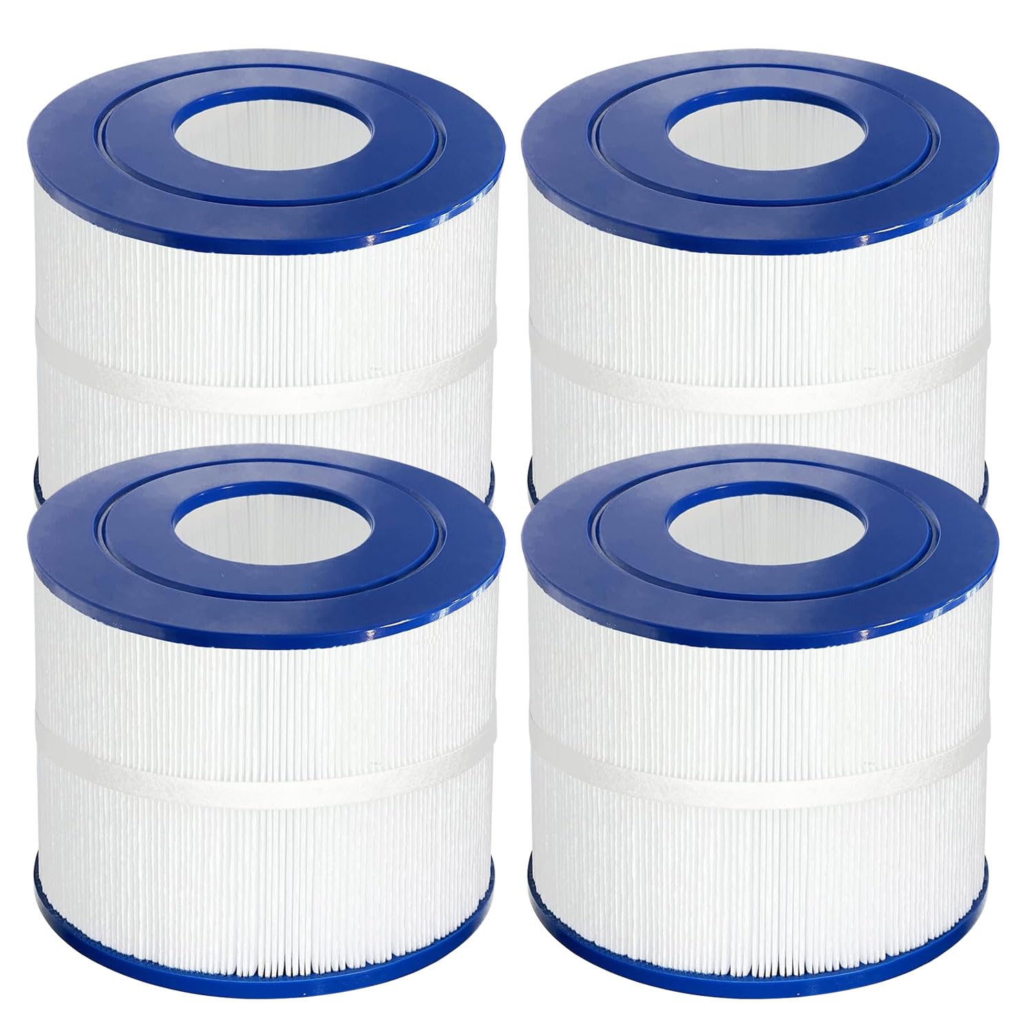 Vickmons 4 Pack PBF40M Spa Hot Tub Filter Replacement Compatible with Pleatco PBF40M, Bull Frog Spas, Wellspring 30 Coreless 10-00282