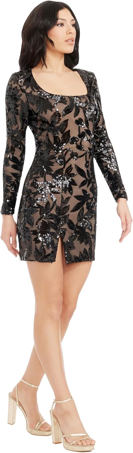 Dress the Population Womens Hilary Bodycon Mini Dress - Image 4