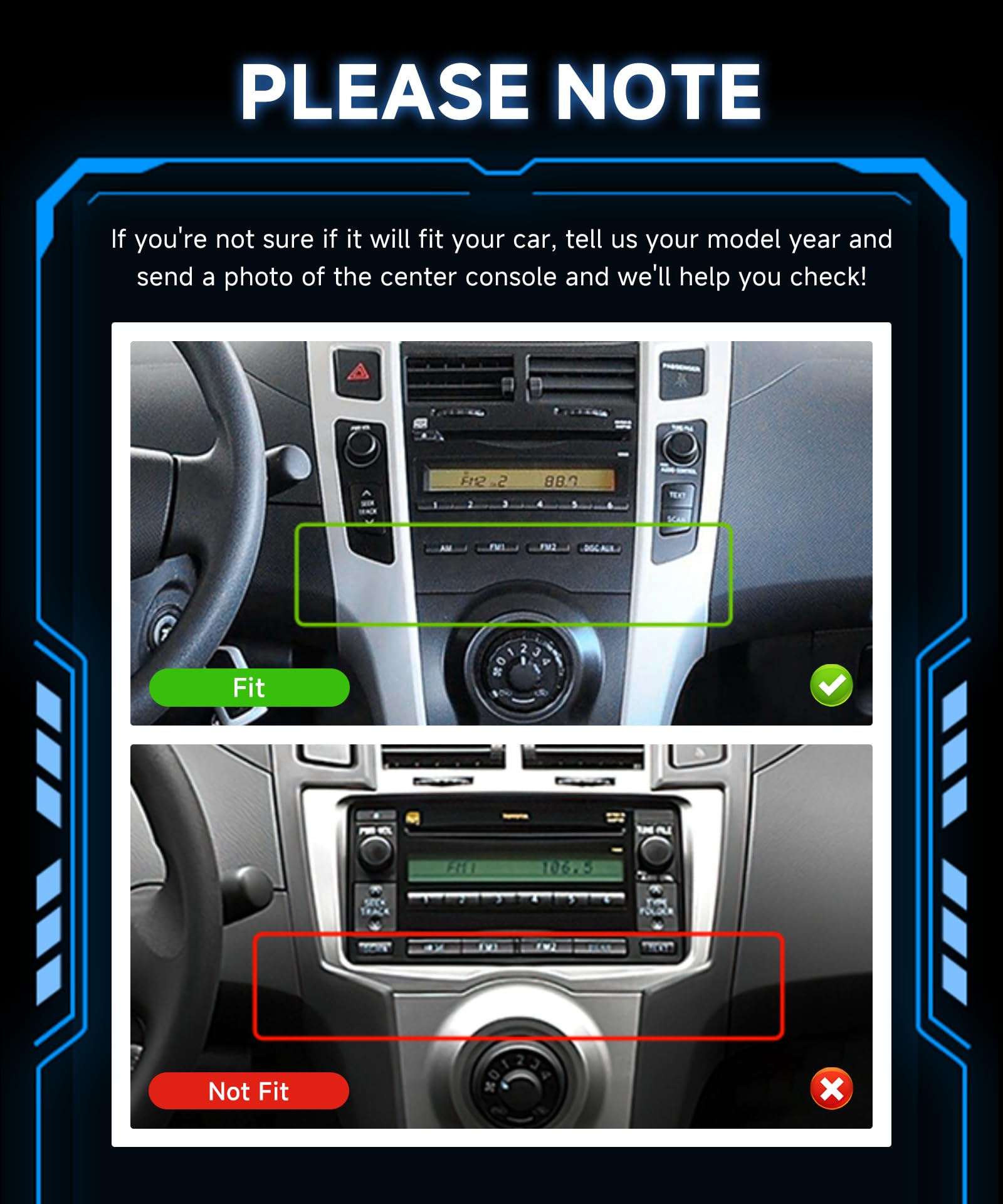 Rimoody Autoradio pour Toyota Yaris 2005-2011 sans Fil Carplay Android Auto You-Tube DSP EQ VI-Link Bluetooth FM/RDS, 9 Pouces Écran Tactile Radio avec Mirror Link USB/AUX/MIC SWC Caméra de Recul