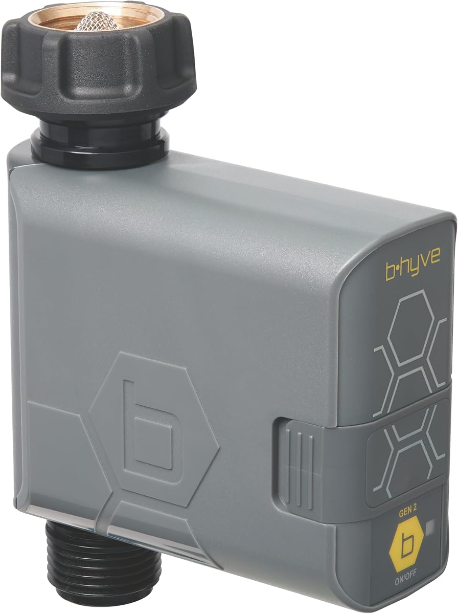 Orbit 90205Z B-hyve Gen 2 Smart Hose Watering Timer | App Controlled Wi-Fi Smart Hose Timer, Weatherproof AA Battery Powered with Adjustable Watering Schedule
