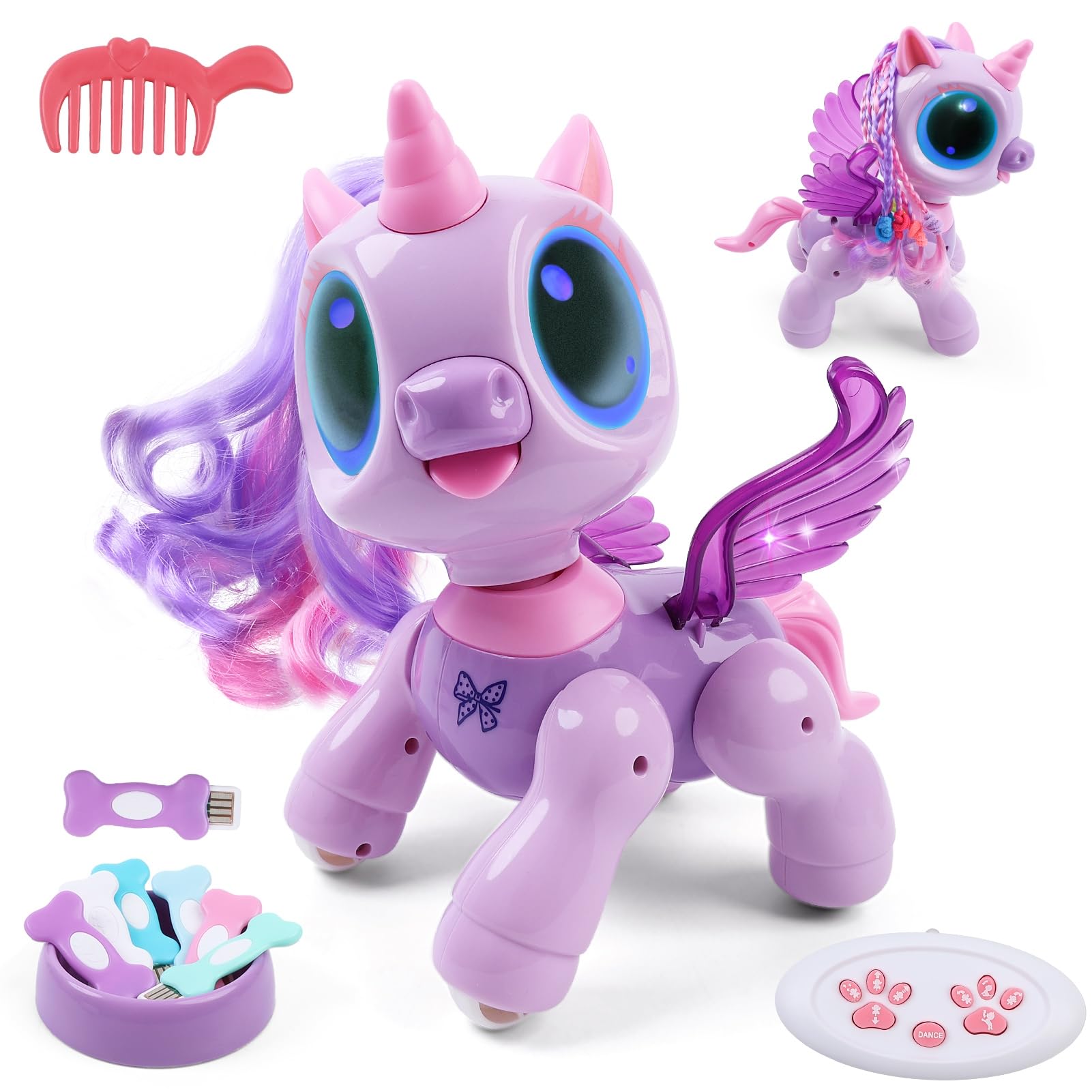 Amazon.com: BIRANCO. Unicorn Robot Toys for Girls Age 3-5, Remote