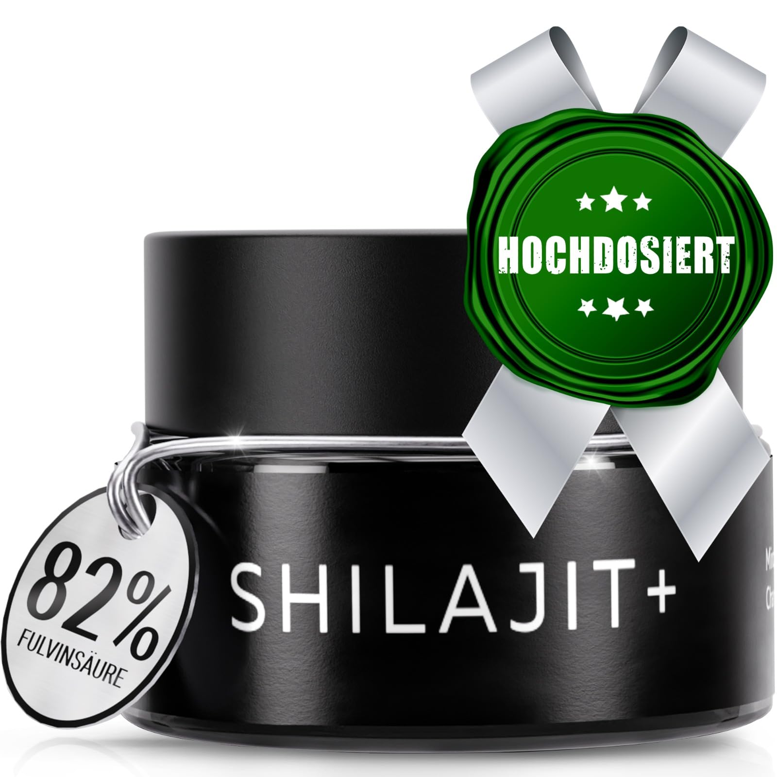 Premium Shilajit Original Himalaya 25g – 82% Fulvinsäure Mumijo Shilajit Hochdosiert I 60 Tage Sonnen-Trocknung I Traditionelle Handernte Inkl. 500mg Dosierlöffel
