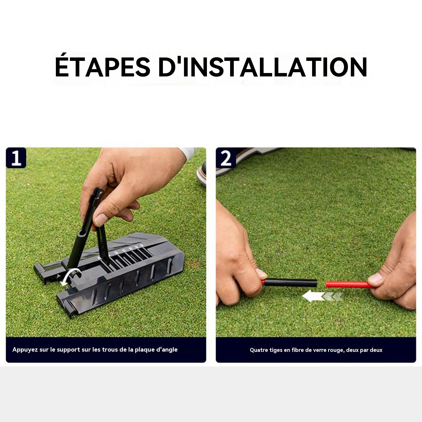 Soporte Para Bastones De Alineación De Golf Accesorio De Entrenamiento Para