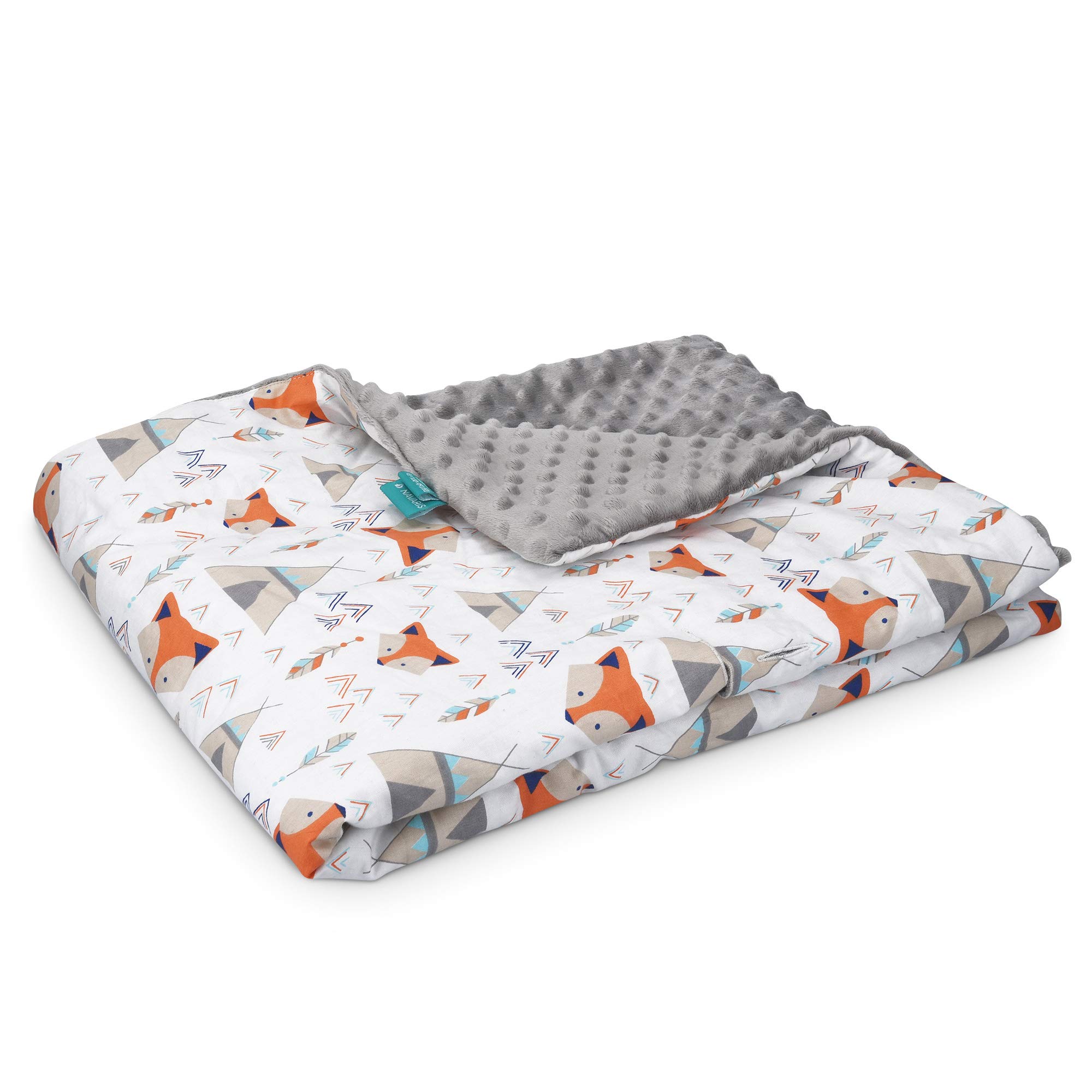 Navaris Coperta Bimbi Neonati per Seggiolino Auto - Coperta Neonato in Cotone per Carrozzina Ovetto Passeggino - Baby Blanket Universale 70x90cm