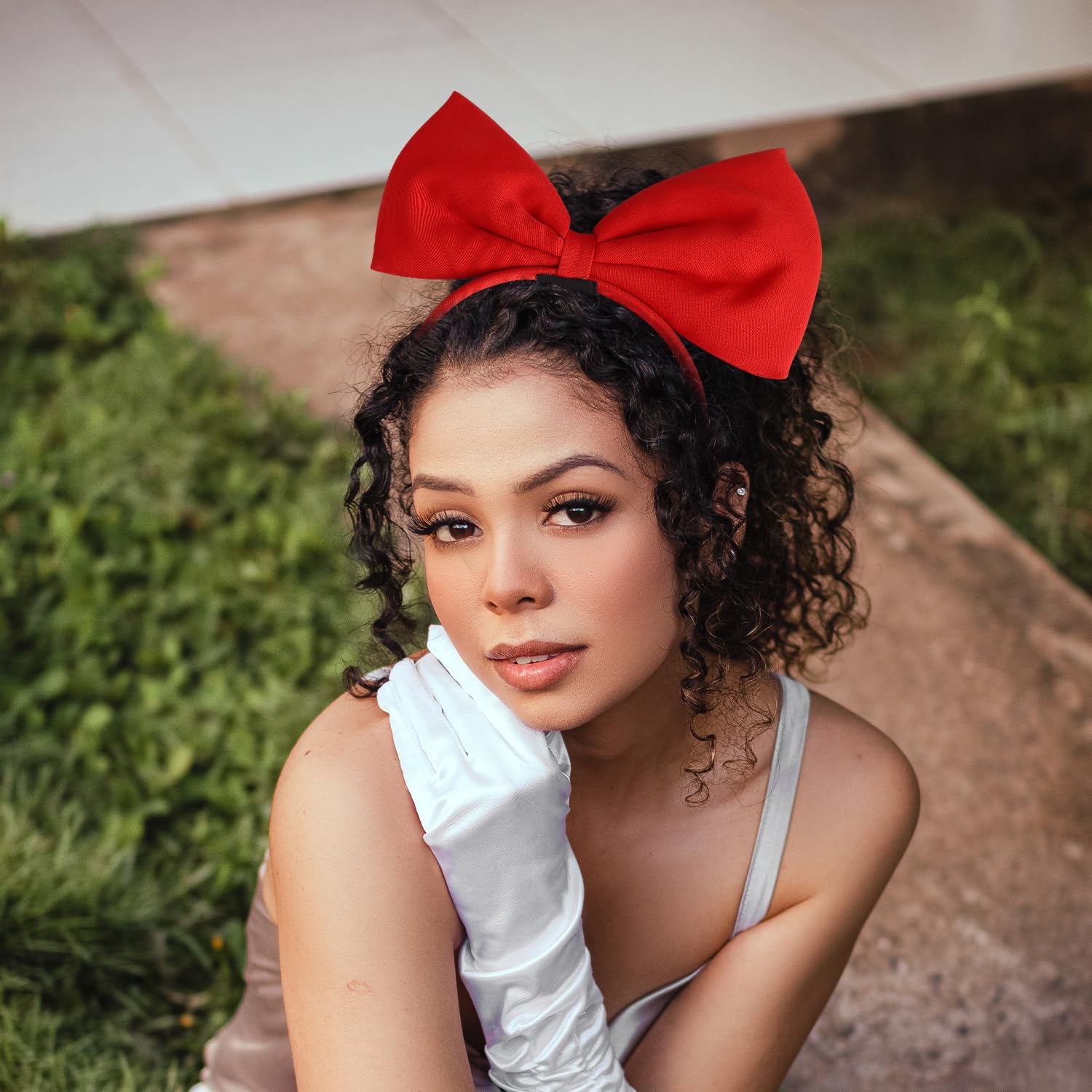Tabanzhe Bow Headbands, Large Bowknot Headdress, Perfect Fashion Hair Accessory for Women & Girls - Image 4