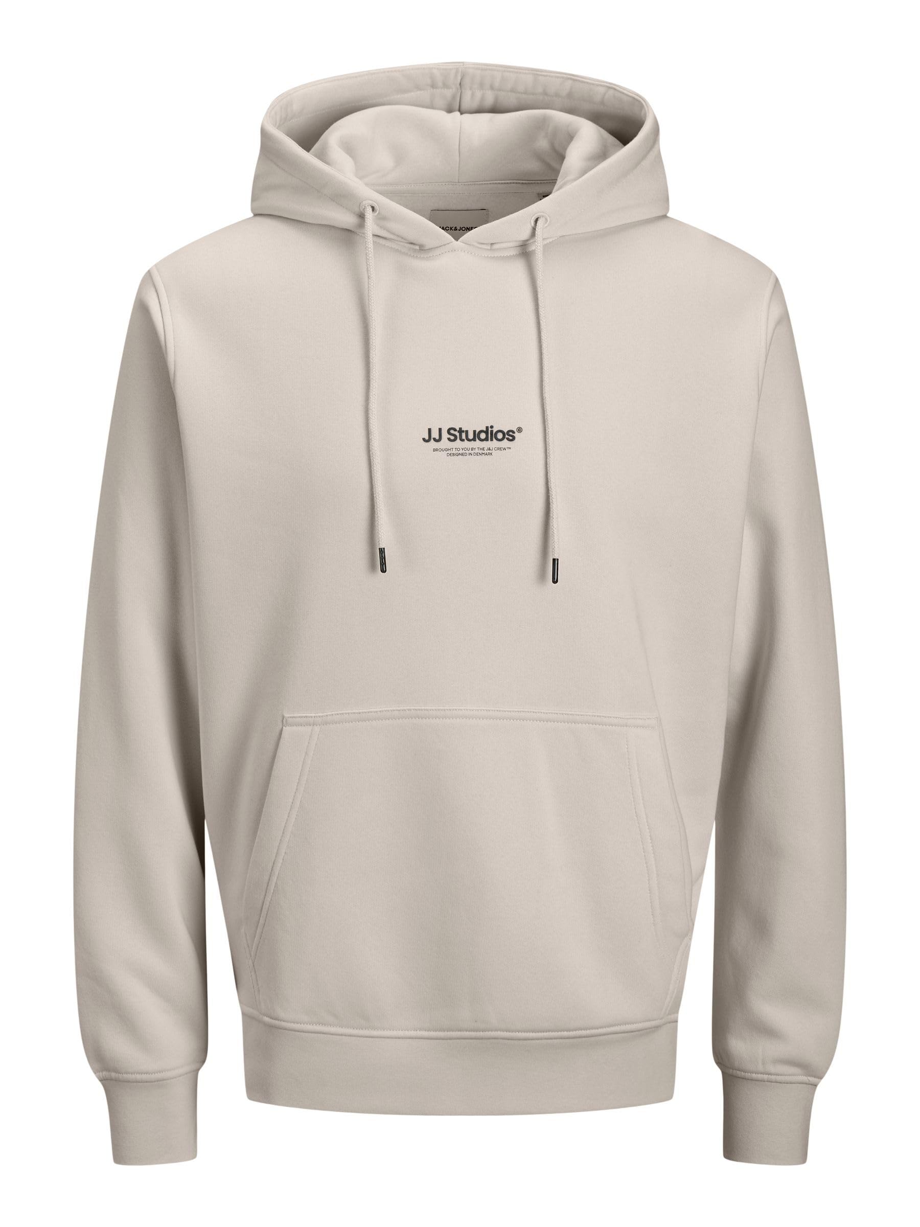JACK & JONES Jjesoho Sweat Hood Noos Pls - Plus Size, moonbeam, 3XL