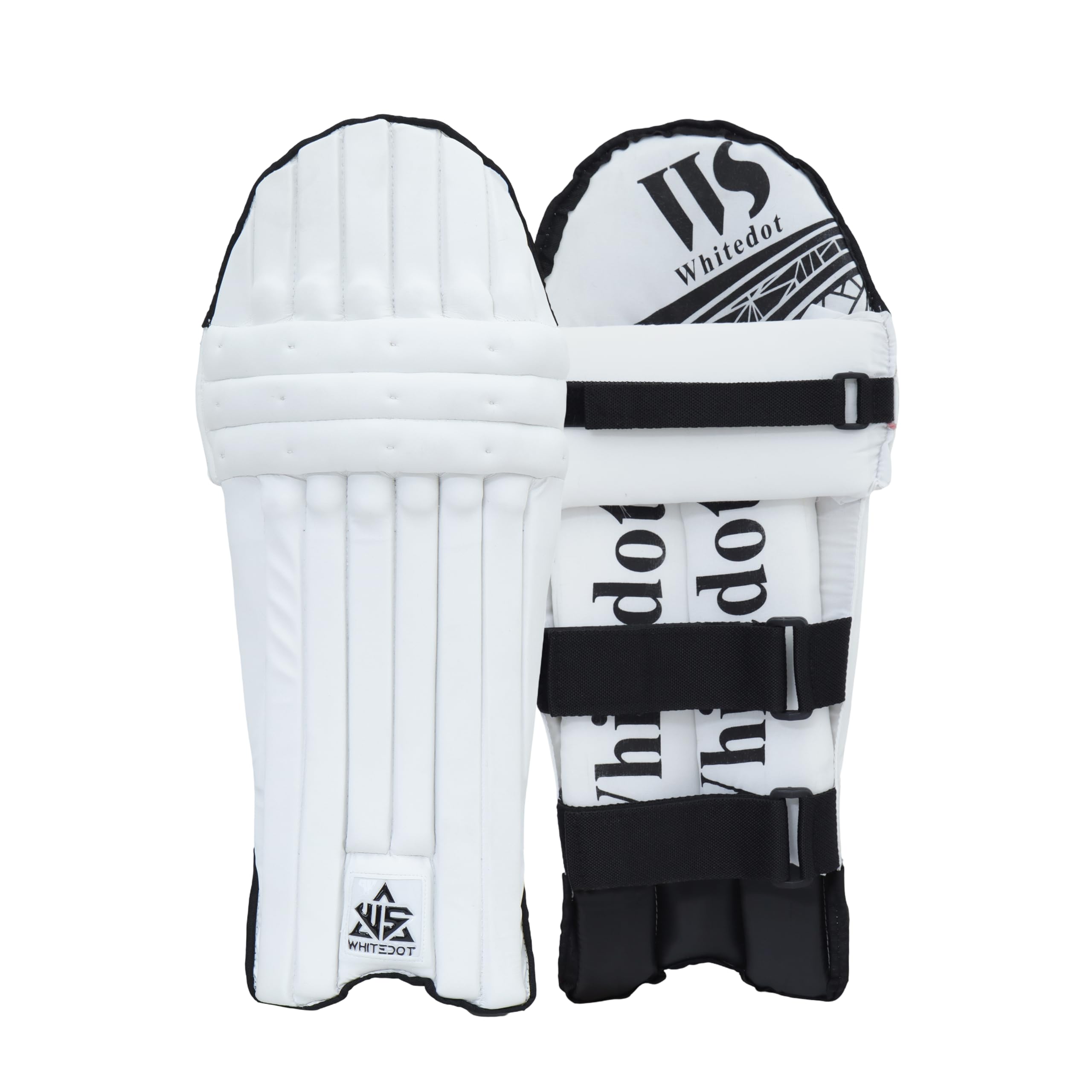 Whitedot Teal PU Leather Cricket Batting Pad for Men, Size (Mens/Large) Suitable fot Left & Right, Pack of (1Pair), White-image-22