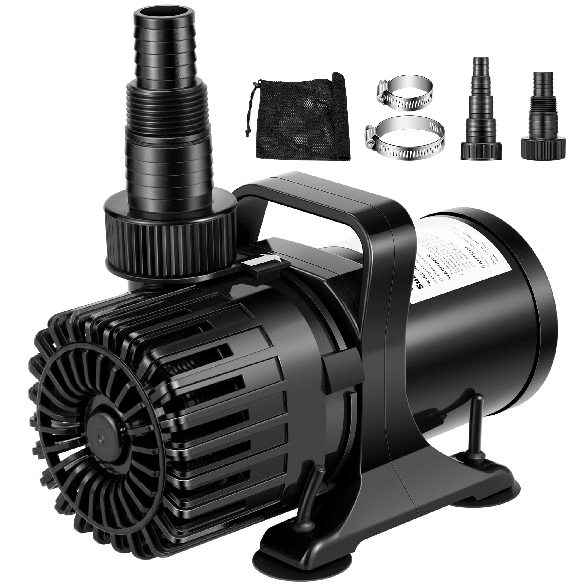 VIVOHOME 120W 2700GPH Submersible Water Pump with 180° Adjustable Water Outlet, 15.1ft High Lift for Waterfall Fountains Fish Tank Pond