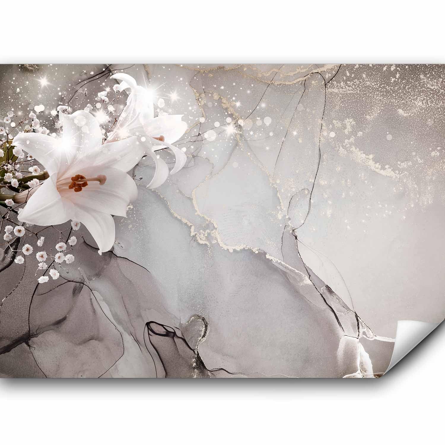 murando - Fototapete Vlies Blumen Lilien, 350x256 cm, Schlafzimmer, Full HD