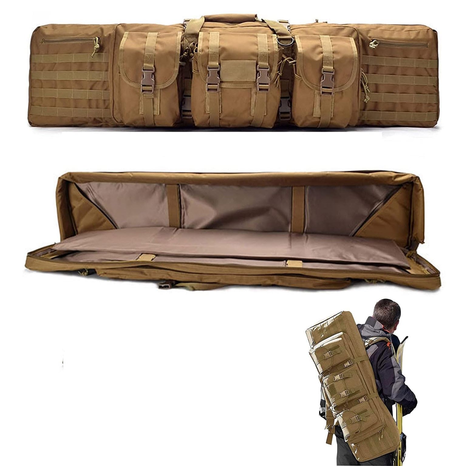 Borsa Tattica per Fucili Custodia,Custodie Per Carabine Escursionismo Zaino Da Caccia Attrezzature Tattiche Borse Per Pesca, Caccia, Tiro Sportivo