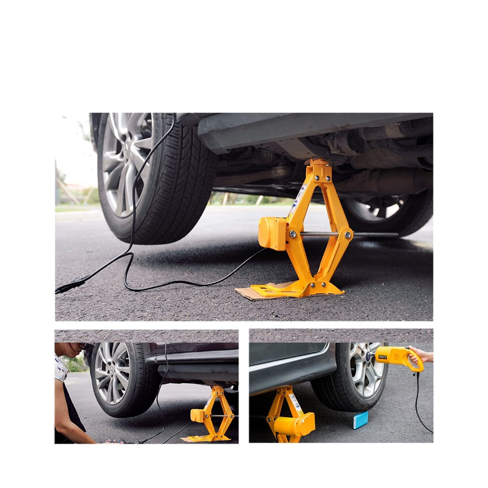 Podnośnik Przyczepy, SCISSOR Jack Zestaw do samochodu Elektryczny Car klucz dynamometryczny z zamienną głowicą