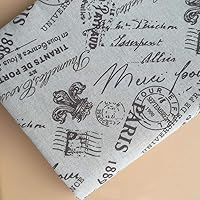 Vista 11 de Sheicon The Yard - Tela con estampado de la Torre Eiffel de París, 60 pulgadas de ancho, diseño de romance francés, vintage, para proyectos