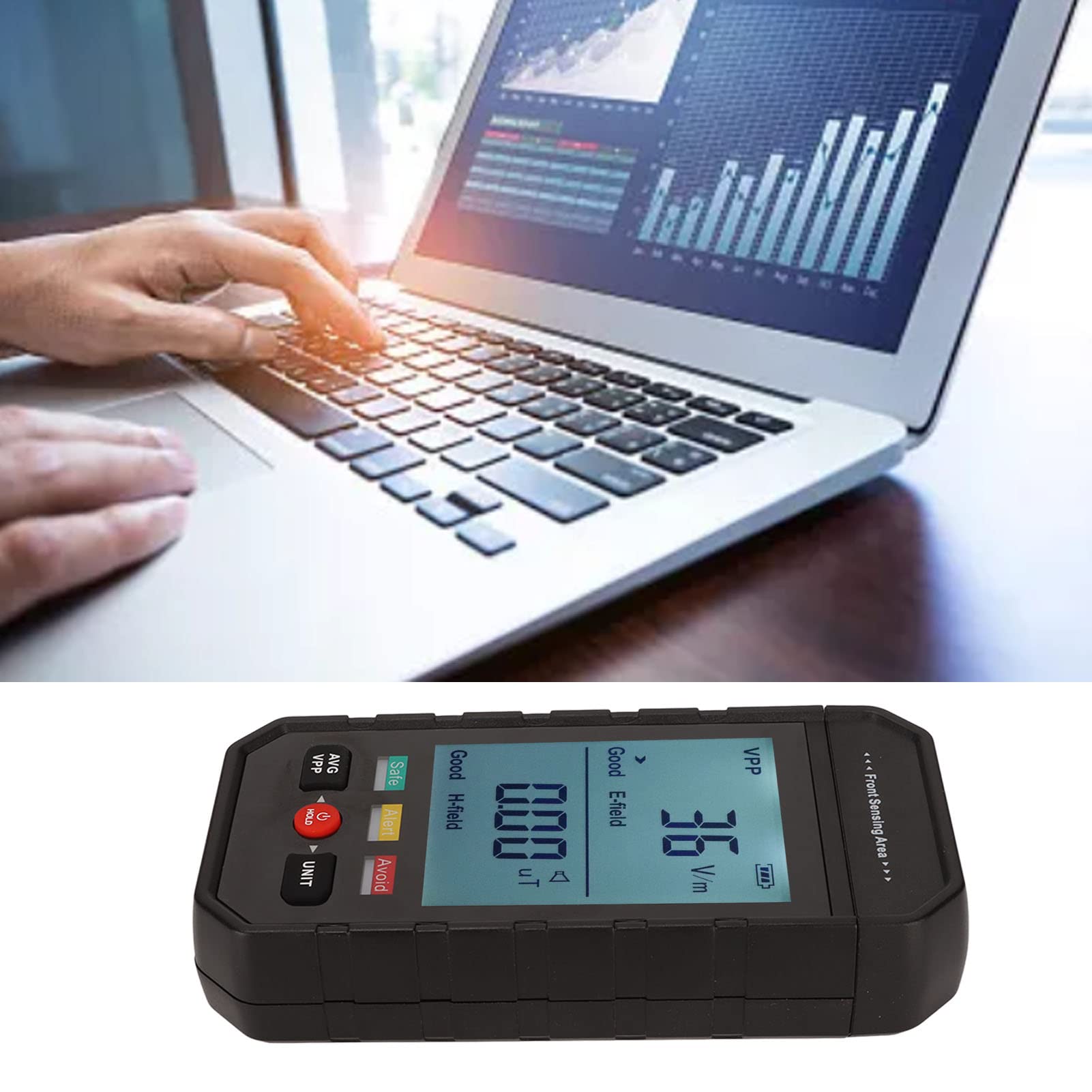 EMF Meter, Accurate Measurement, Portable, Easy, Electromagnetic Radiation Detector for