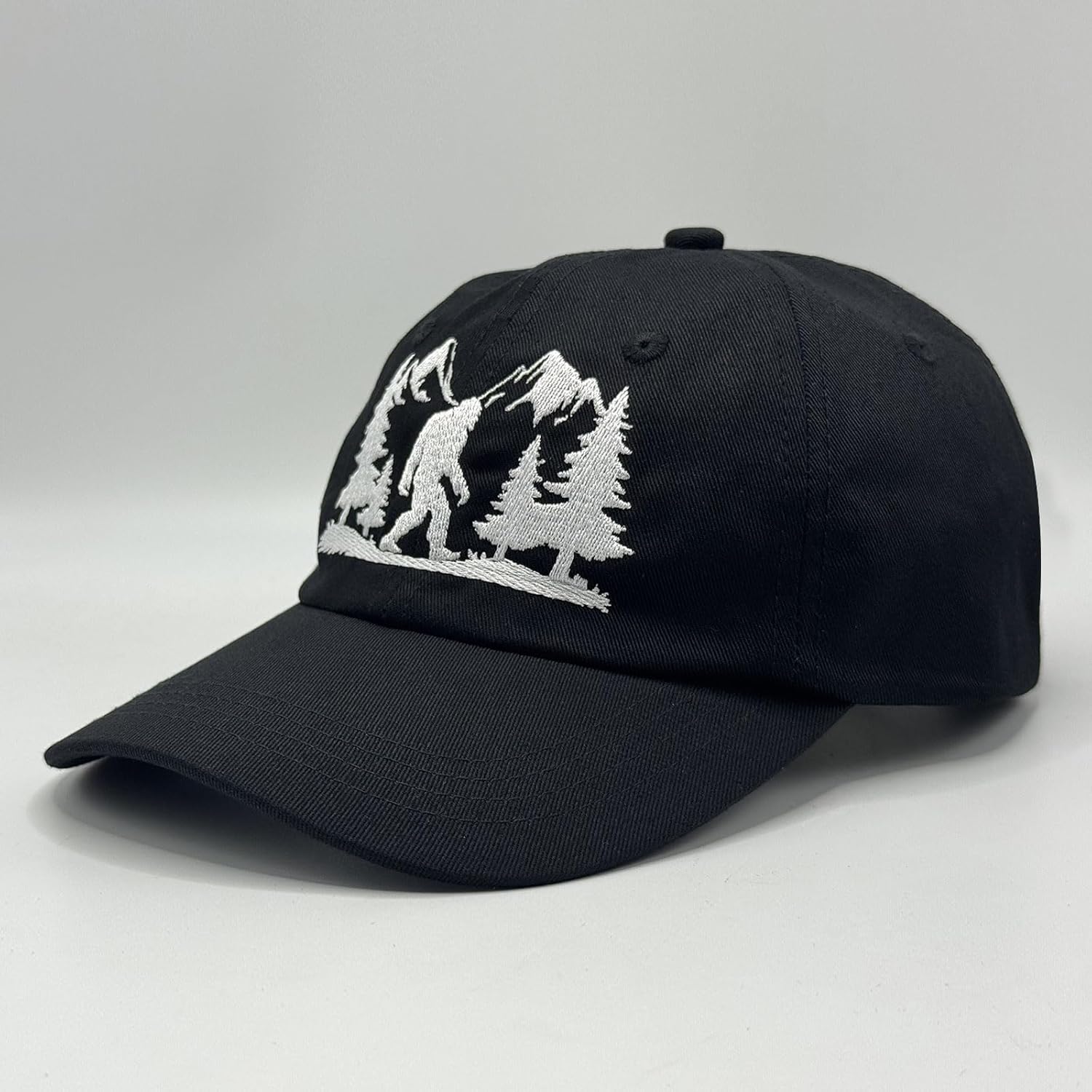 Embroidered Mountain Baseball Cap for Men Adjustable Pink Hat for Women - Outdoor Adventures Hunting Hiking - Image 2