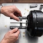 Yoidesu Brake Adjustment Tool, Brake Booster Push Rod Gauge, Master Cylinder Push Rod Tool for Measuring Depth, Adjustable Pin for Most Boosters, Durable Aluminum Alloy with Magnetic Core