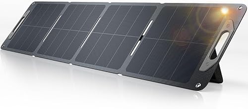Panel solar portátil de 120 W para generador de central eléctrica, ultraligero 5.7 libras, 25% de alta eficiencia IP65 impermeable, cargador de