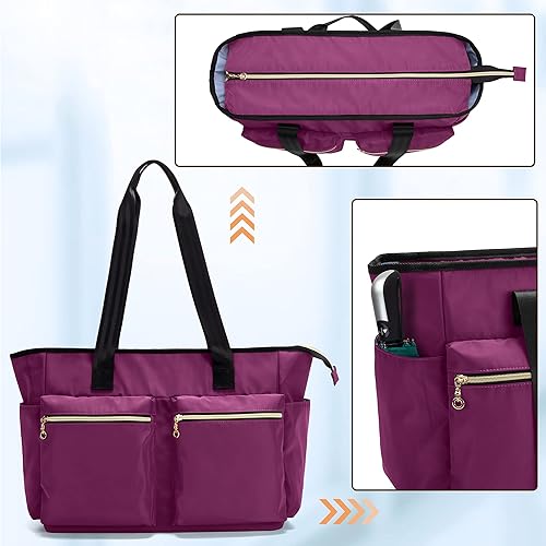 Miniatura 3 de Damero Bolsa de enfermera para el trabajo, bolsa de servicio de enfermera para la salud en el hogar, bolsa de mano de trabajo de enfermería con