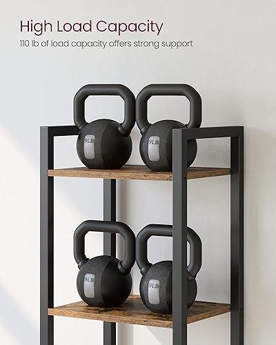 Miniatura 7 de VASAGLE Estantería de 6 niveles, estantería con marco de acero, estante para libros para sala de estar, oficina en casa, estudio, 11.8 x 15.7 x 73.2