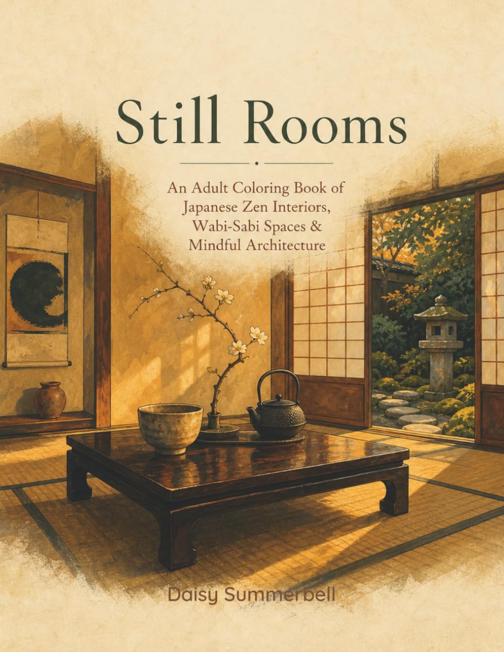Still Rooms: An Adult Coloring Book of Japanese Zen Interiors, Wabi-Sabi Spaces & Mindful Architecture (The Slow Pages)