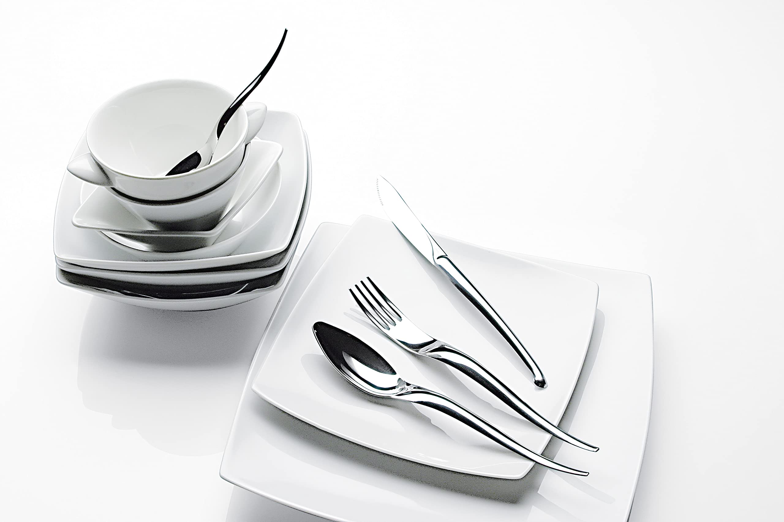 Pintinox, de couverts « Serpent », série 48, acier inoxydable, Made in Italy