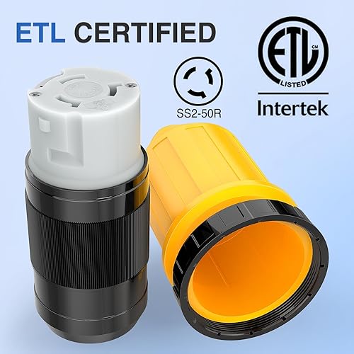 Miniatura 4 de Nilight Receptáculo de 30 amperios para autocaravana, entrada de alimentación de 125 V, con bloqueo giratorio, NEMA L5-30P, lista ETL, cerrado, con