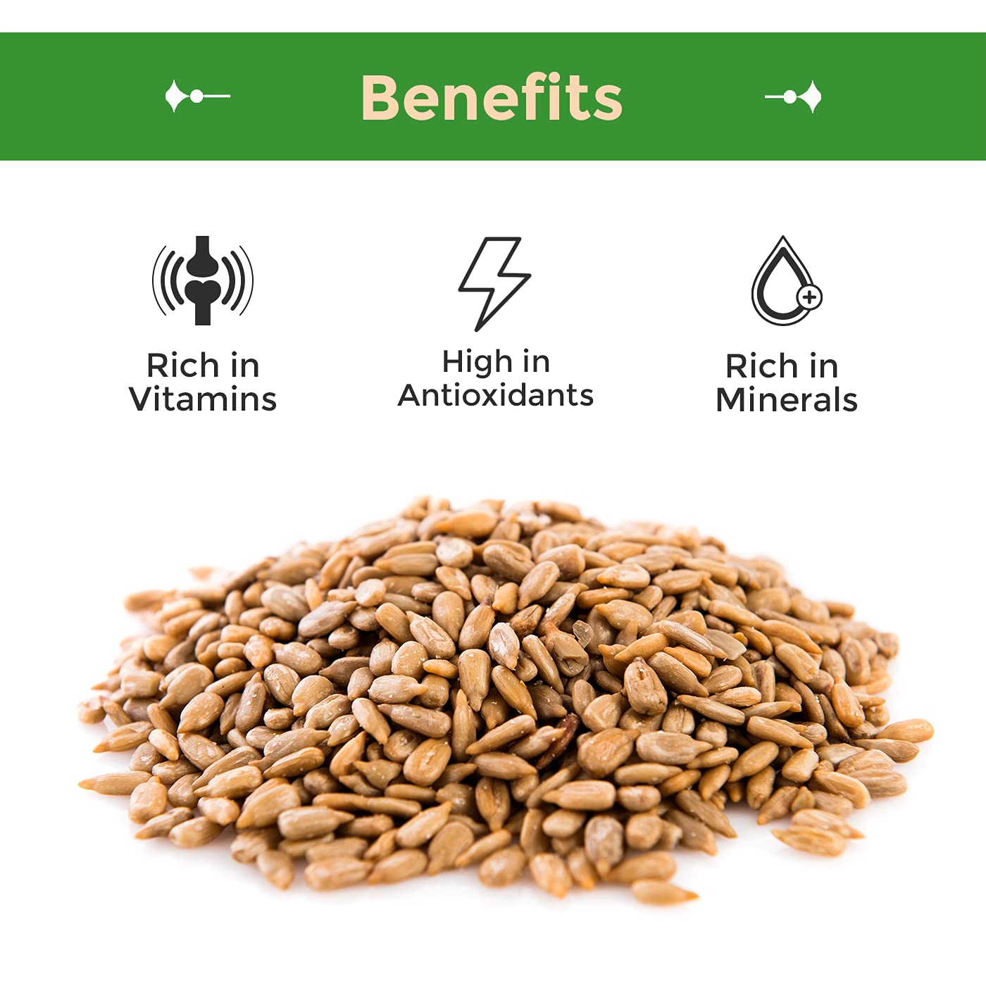 Sincerely Nuts Sunflower Seeds Roasted and Salted, Hulled | No Shell, Gluten-Free Snack, Vegan, and Kosher Certified 5(LB) Bag