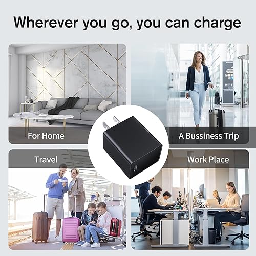 Miniatura 5 de GOOLOO - Cargador de pared, cargador de pared USB-A de 15 W, adaptador de cargador de pared de 5 V/3 A, cargador de pared de ladrillo compatible con