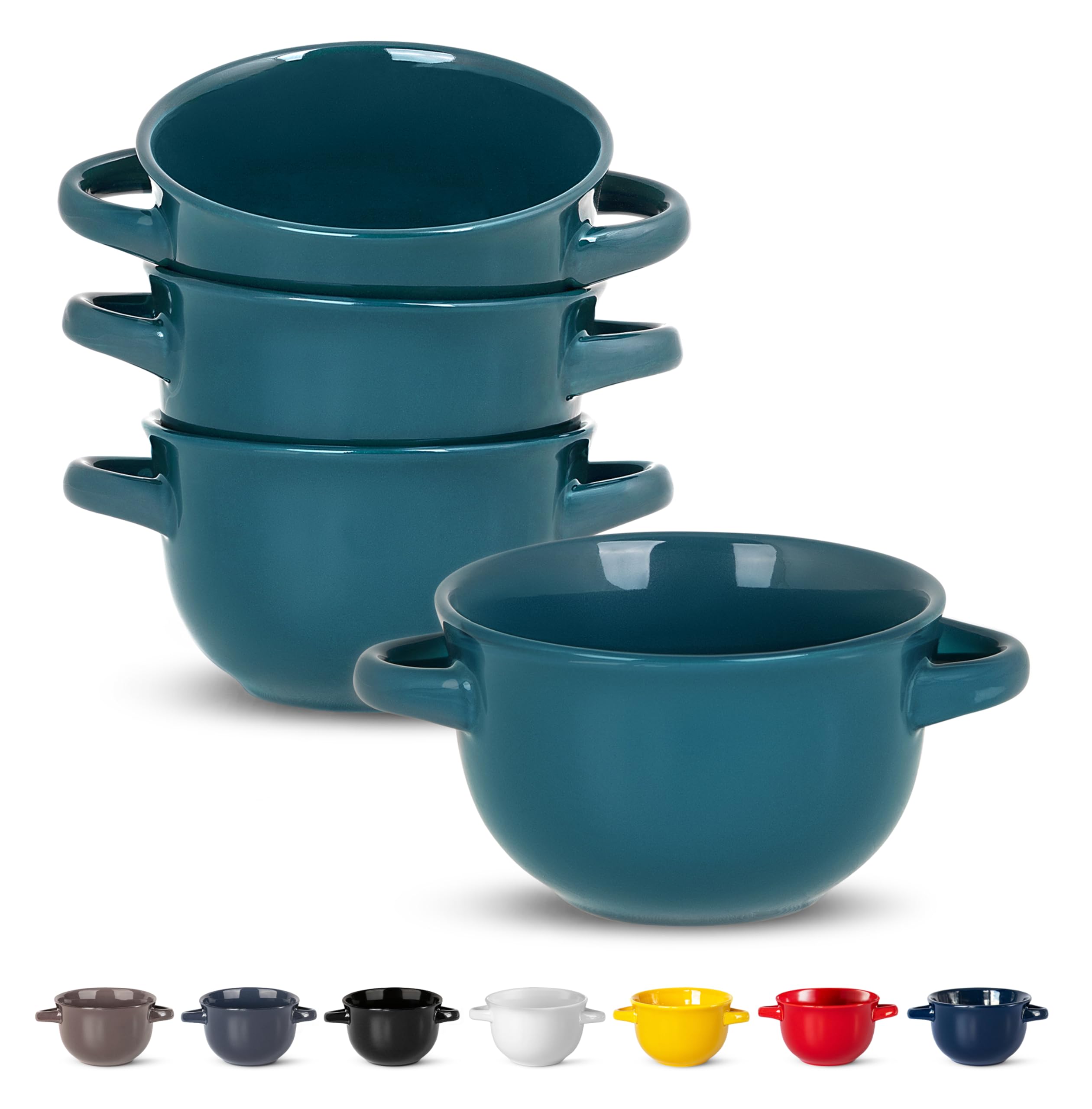 KooK Soup Bowls, French Onion Soup Bowls, Soup Crocks