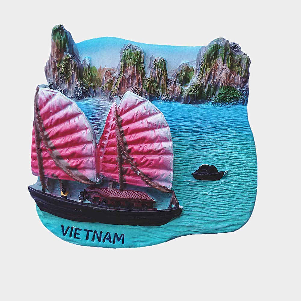 Muyu Magnet Vietnam Magnet 3D Vietnam Fridge Magnet Souvenir Gift Collection Home & Kitchen Decoration Whiteboard Magnetic Sticker Vietnam Refrigerator Magnet