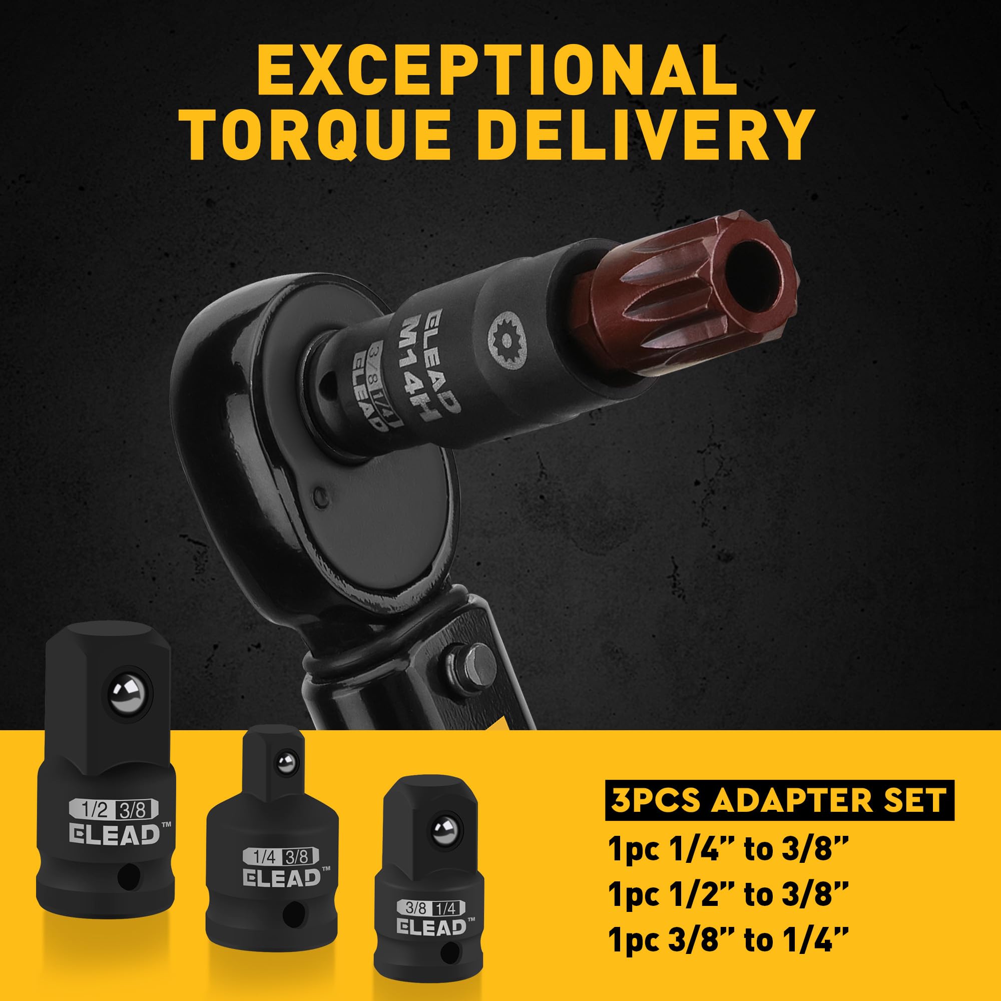 13-Piece XZN Triple Square Spline Bit Impact Socket Set - Premium