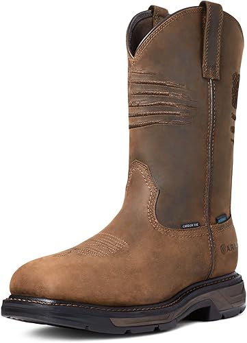 ARIAT Botas de trabajo impermeables Workhog Xt Patriot para hombre