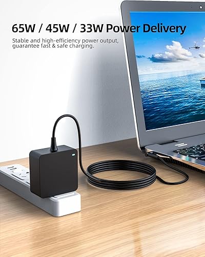 Miniatura 6 de Nicpower Cargador apto para portátiles Asus Vivobook, Zenbook y más, (seguridad certificada por UL), con indicador de carga, enchufe plegable