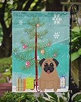 Vista 1389 de Caroline's Treasures BB4243GF Bandera de jardín con texto en inglés «Merry Christmas» con texto en inglés «Merry Christmas», bandera decorativa