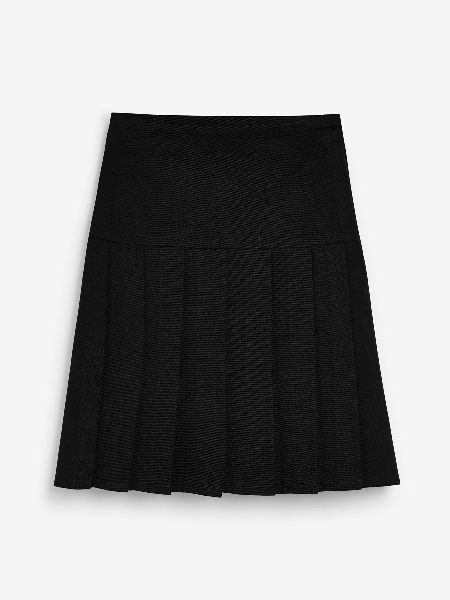 NEXT Niñas Pack de 2 Faldas Escolares de Tablas con Cintura Slim Negro 16 Años