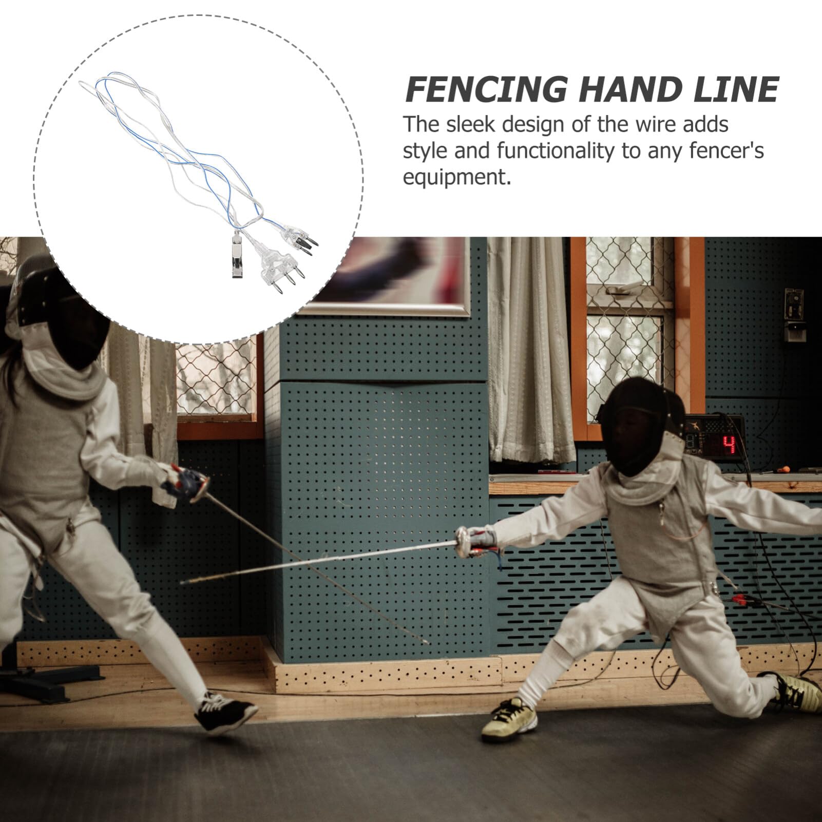 VANZACK Fencing Body Cord Fencing Mask Cord Fencing Equipment Accessory Fencing Mask Connector Cord Foil Cord