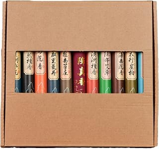 Incense Sticks, 11 Sets Agarwood Sandalwood for Aromatherapy, Cleansing, Meditation, and Church