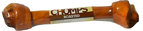 Miniatura 1 de Pork Chomps Masticable de piel de cerdo asada para perros, nudo de 20 pulgadas, 1 unidad