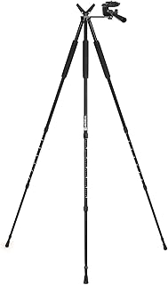Spot-n-Shoot Tripod Shooting Sticks for Spotting Scopes & Cameras Up to 35oz, 28-64" Adjustable Length, 360deg. Rotation, - Ultrec