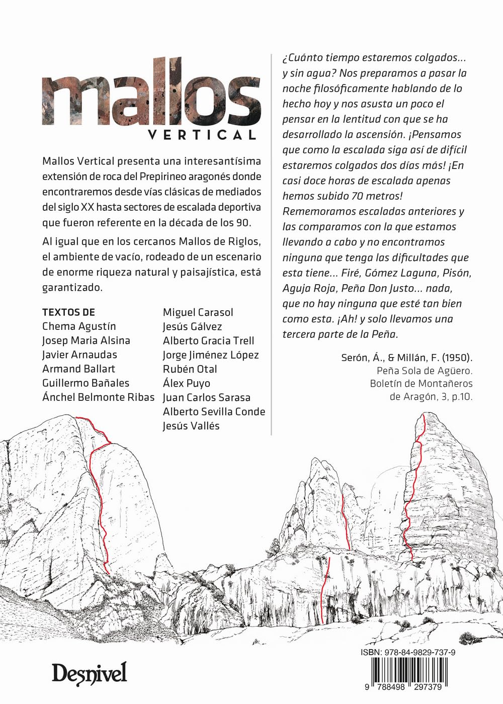 Mallos vertical (Guías de escalada Desnivel)