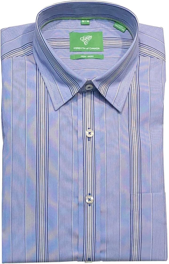 Forsyth of Canada Classic Fit Non-Iron Long Sleeve Multi Stripe Sport Shirt