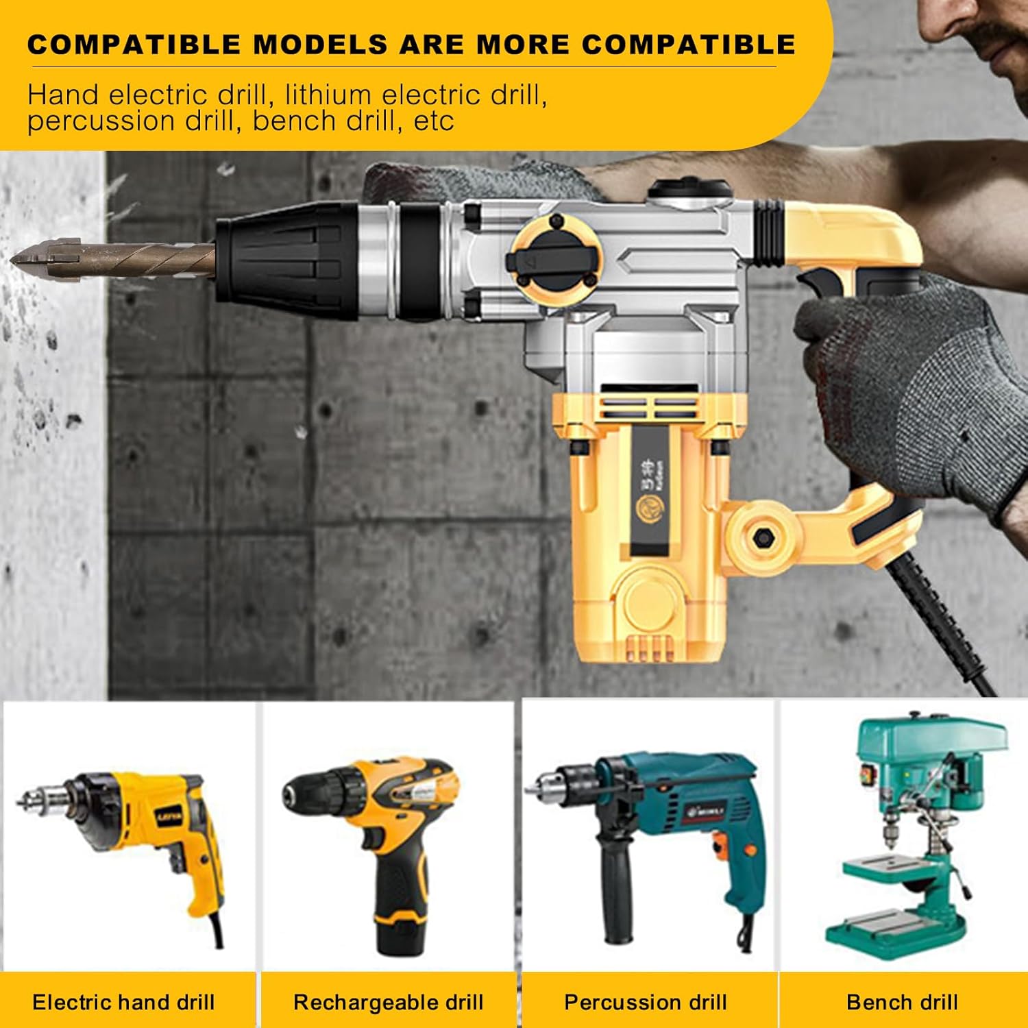 Resident Evil 2: Platinum (輸入版)(中古品) Honkdtyun 5 Count 4 エッジ 鋸歯 偏心ドリル ビットセット、新しい 4 フルート 鋸歯 偏心ドリルビット 石、ガ